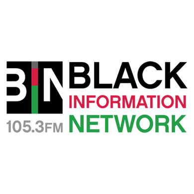 Norfolk's B.I.N. 105.3 logo