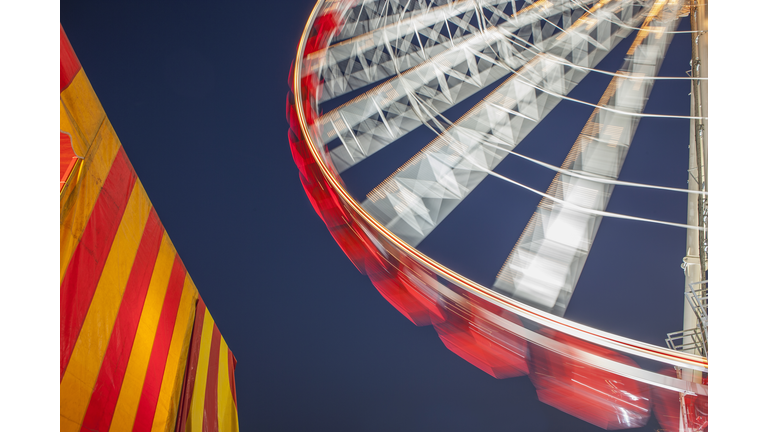 Ferris wheel at night