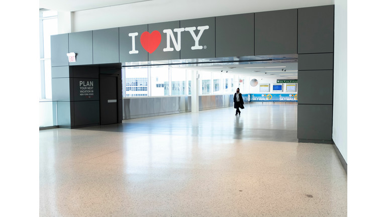 Terminal 5 at John F. Kennedy Airport in Queens, New York. (Photo by Johannes Eisele/AFP via Getty Images)