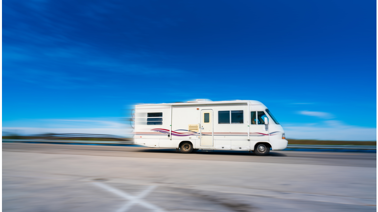 Motor home on the highway