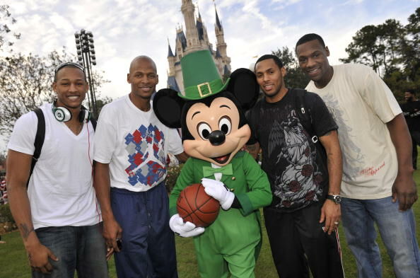 Boston Celtics Players Visit Magic Kingdom