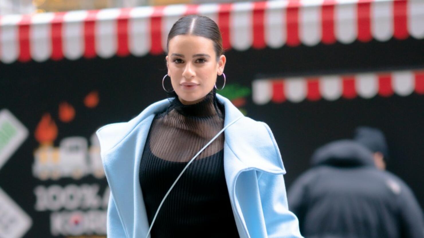 Pregnant Lea Michele Reemerges For First Time Amid Mean Girl