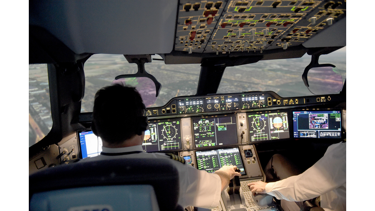 FRANCE-TRANSPORT-AVIATION-SIMULATOR-AIRBUS