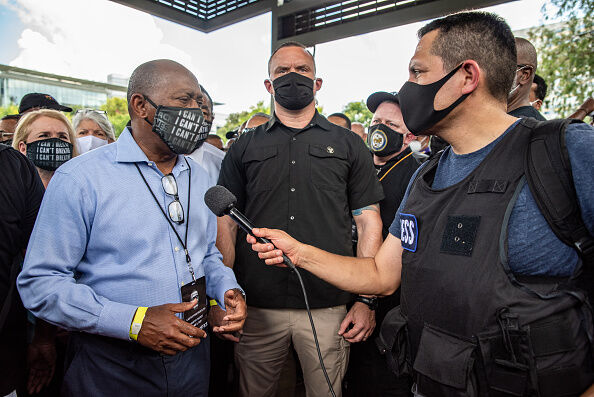 Mayor Sylvester Turner and other Houston leaders