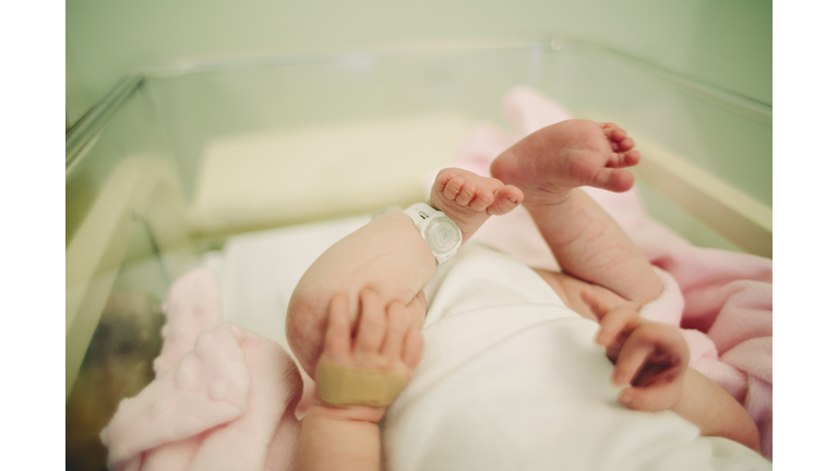 Baby in hospital