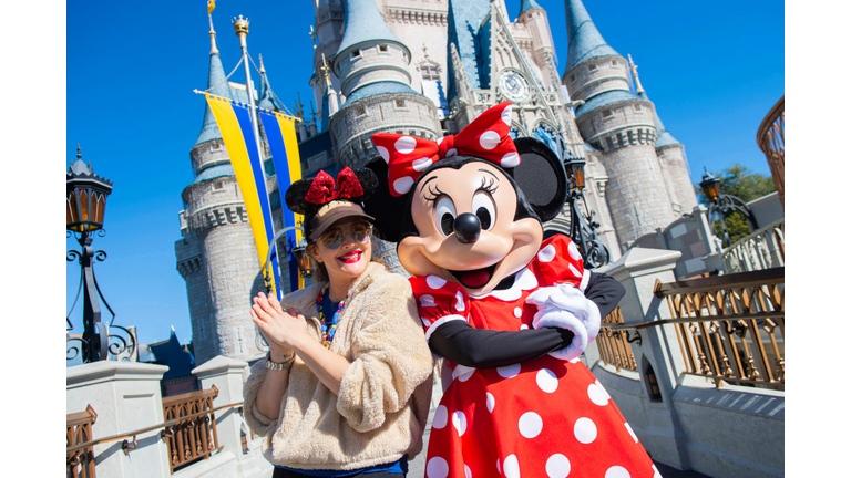 Drew Barrymore Visits Magic Kingdom At Walt Disney World