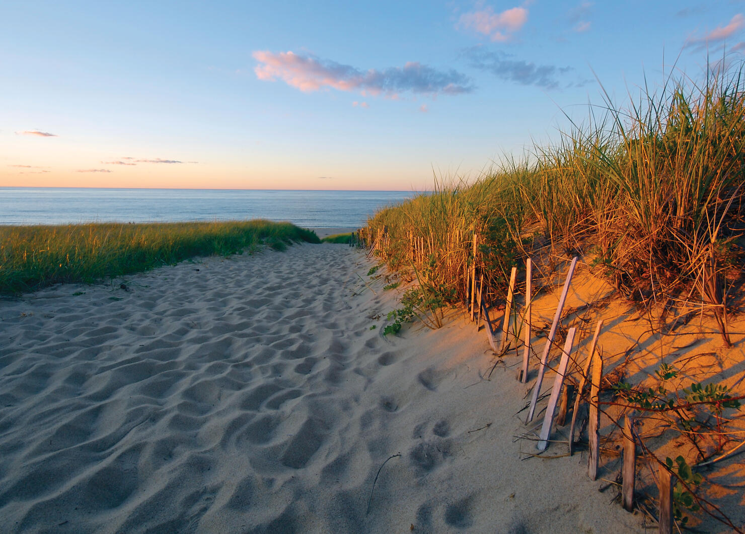 Beach at sunset