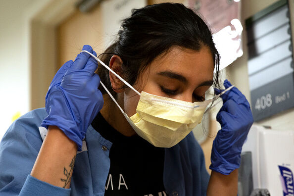 Health Care Professionals Treat Coronavirus Patients On The Acute Care Floor Of Harborview Medical Center