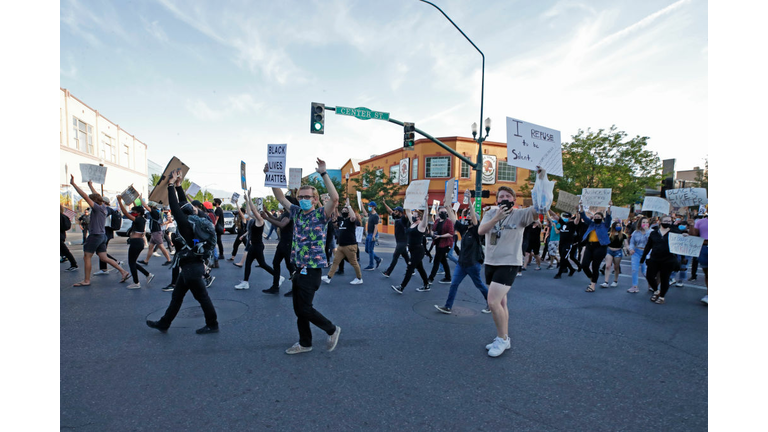 Black Lives Matter Activists And Protesters Supporting Police Hold Rallies In Provo, Utah