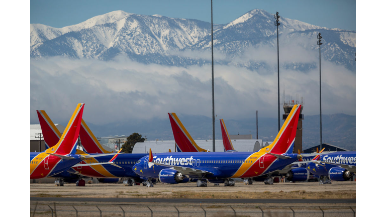 Airlines Park Planes In Southern California Due To Coronavirus Slowdown