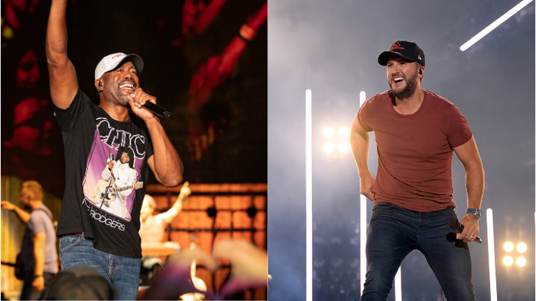 Luke Bryan And Darius Rucker Perform John Mellencamp's 'Small Town'