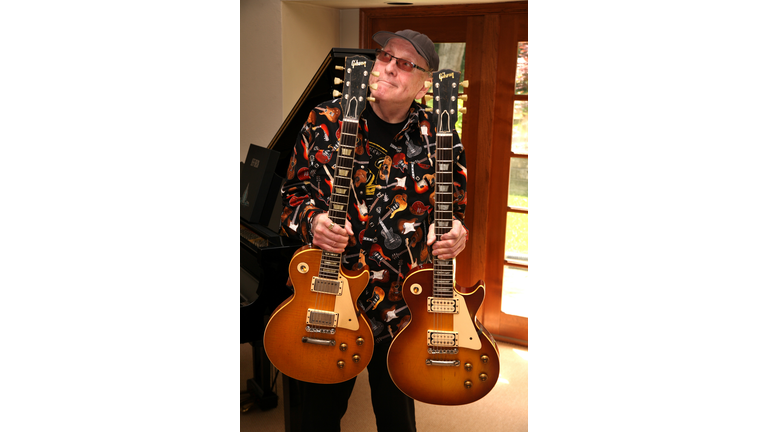 Cheap Trick's Rick Nielsen with his 1959 Les Paul Standards. Photo: Mike Graham.