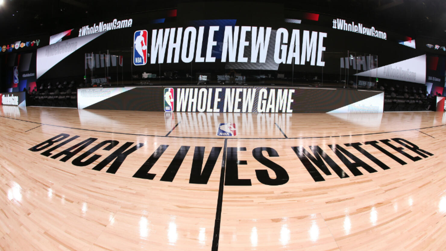 NBA reportedly plans to paint 'Black Lives Matter' on courts when season  resumes