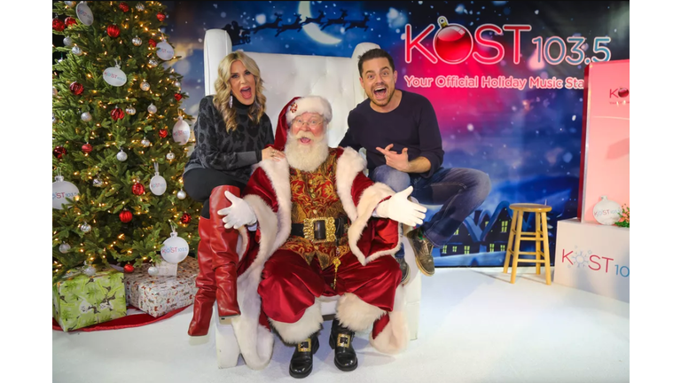 Ellen K, Santa & Ryan Manno