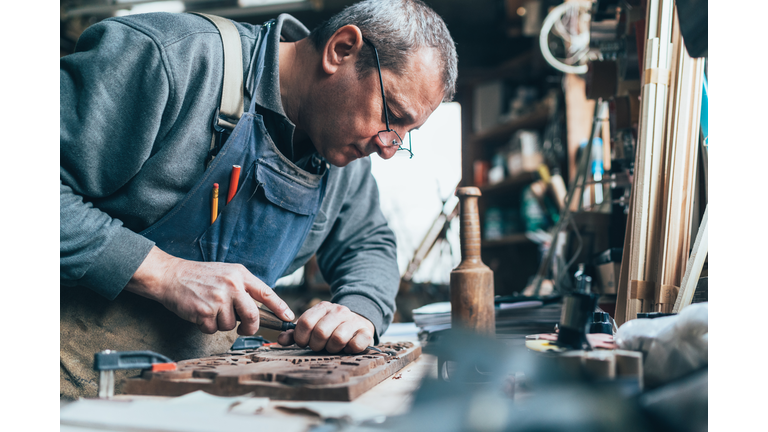 Wood carving