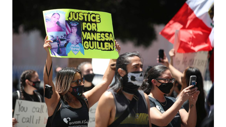 Activist, Actress And Filmmaker Armida Lopez Leads Peaceful Caravan And Protest For Justice For Vanessa Guillen