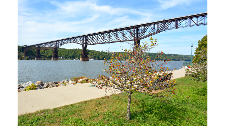 Walkway over the Hudson (formerly the Highland-Poughkeepsie railroad bridge) in Poughkeepsie, New York