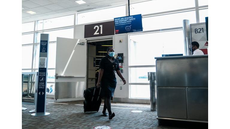 Delta Airlines Highlights Its Covid Safety Measures At National Airport