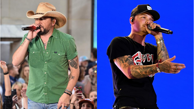 Jason Aldean Helps Tattoo Kane Brown During At-Home 'Tattoo Party'