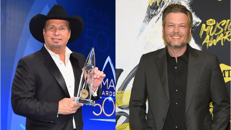 Blake Shelton Reacts To Garth Brooks' CMA EOTY Controversy