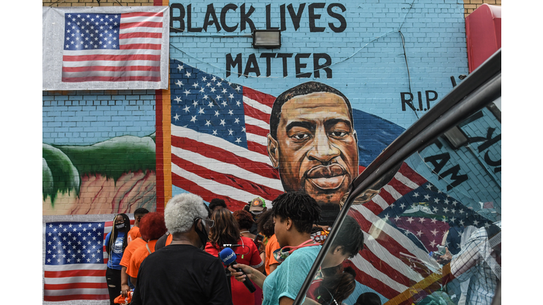 George Floyd's Brother Attends Unveiling Of Memorial Portrait In Brooklyn
