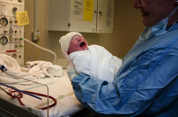 New born In Maternity Ward