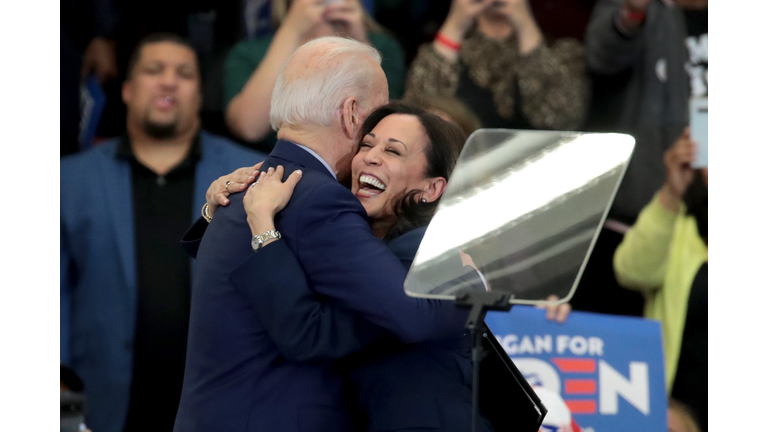 Sens. Kamala Harris And Cory Booker Join Candidate Joe Biden At Michigan Campaign Rally On Eve Of Primary