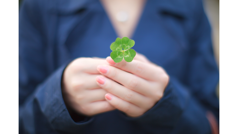 Four beautiful leaves of clover