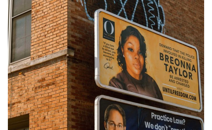 Billboards Placed Across Louisville Call For The Arrest Of Police Officers Involved In Killing Of Breonna Taylor