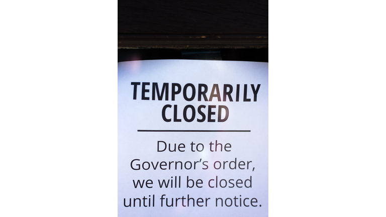 “Temporarily Closed” Sign