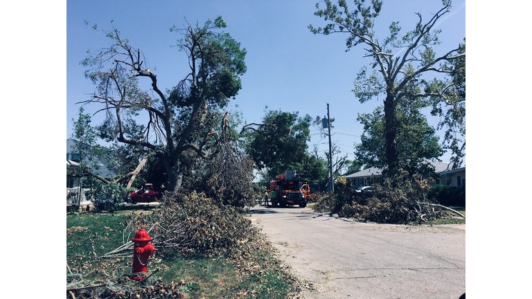 Cedar Rapids storm damage August 16, 2020 