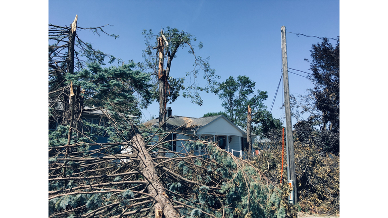 Cedar Rapids storm damage August 16, 2020 