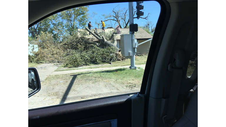 Cedar Rapids storm damage August 16, 2020 