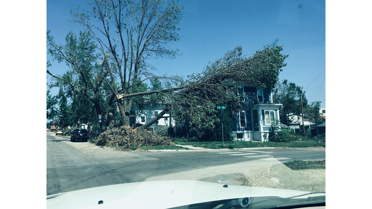 Marion, Iowa storm damage August 16, 2020 