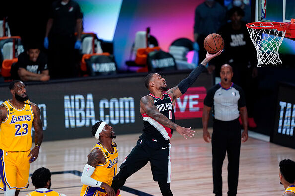 Portland Trail Blazers v Los Angeles Lakers - Game One