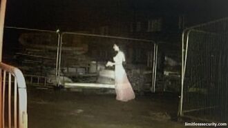 Security Camera Spots 'Ghost Woman' at Construction Site