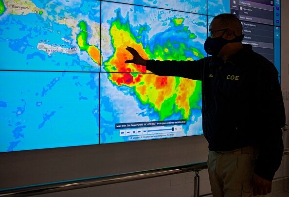 DOMINICAN REP-WEATHER-STORM-LAURA