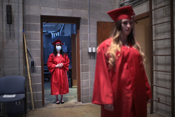 Illinois High School Holds Socially Distanced Graduation During Coronavirus Pandemic