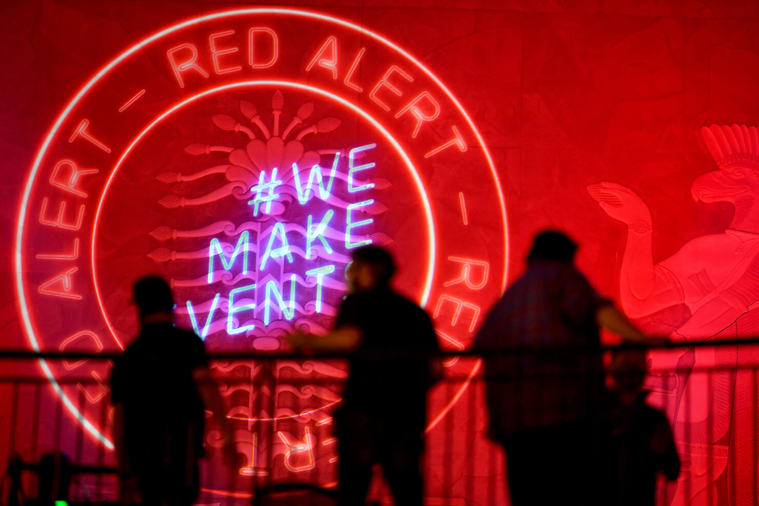 US Music Venues Light Up Red As Part Of The #RedAlertRESTART Campaign To Encourage The Passage Of The Restart Act