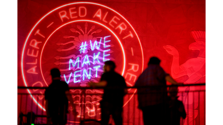 US Music Venues Light Up Red As Part Of The #RedAlertRESTART Campaign To Encourage The Passage Of The Restart Act