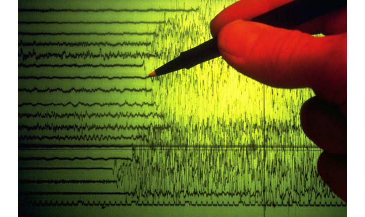 Seismograph Showing Earthquake Activity