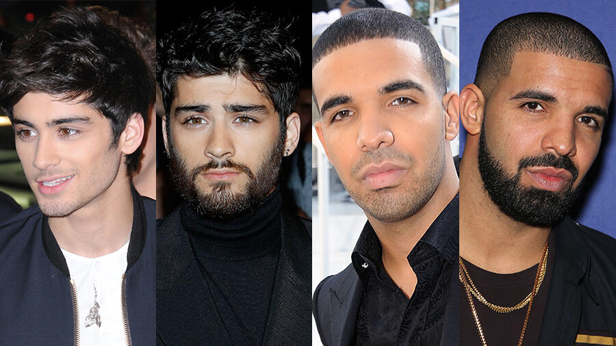 25 Celebs With And Without Beards Iheart 