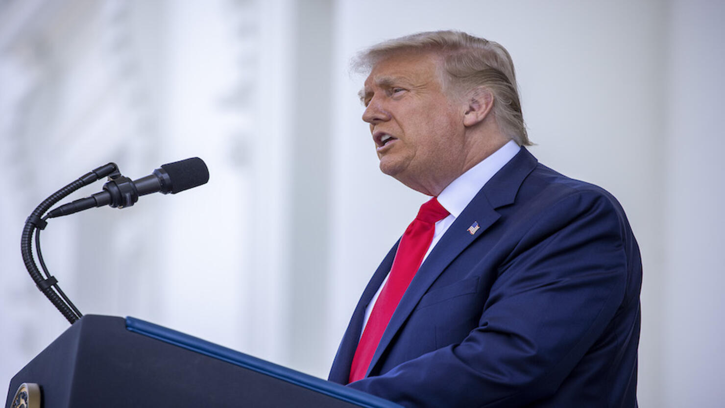 President Trump Holds News Conference At The White House On Labor Day
