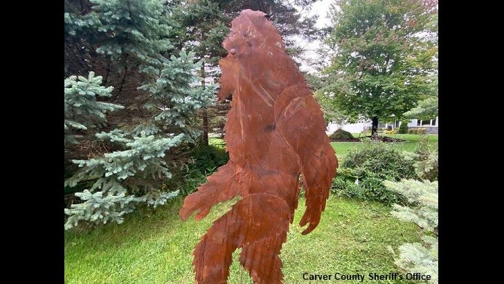 Bigfoot Bandits Strike Again, Swipe Sheet Metal Sasquatch in Minnesota