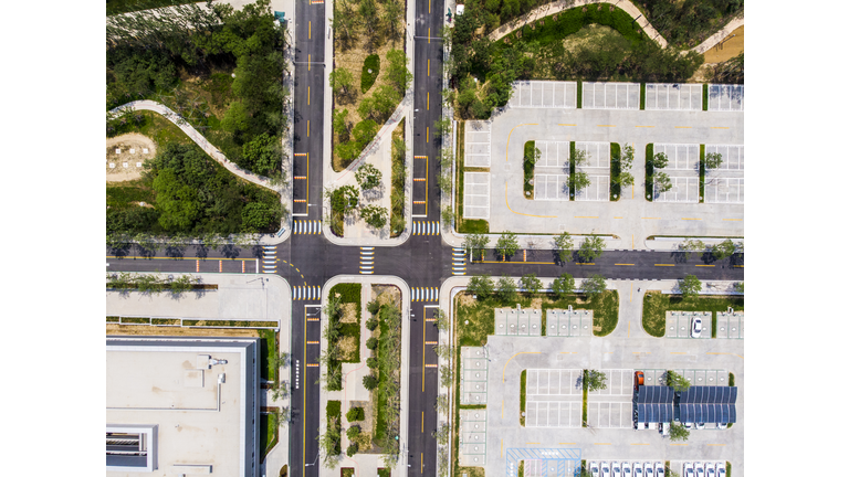 Aerial View Of Citizen Service Center Of Xiong'an