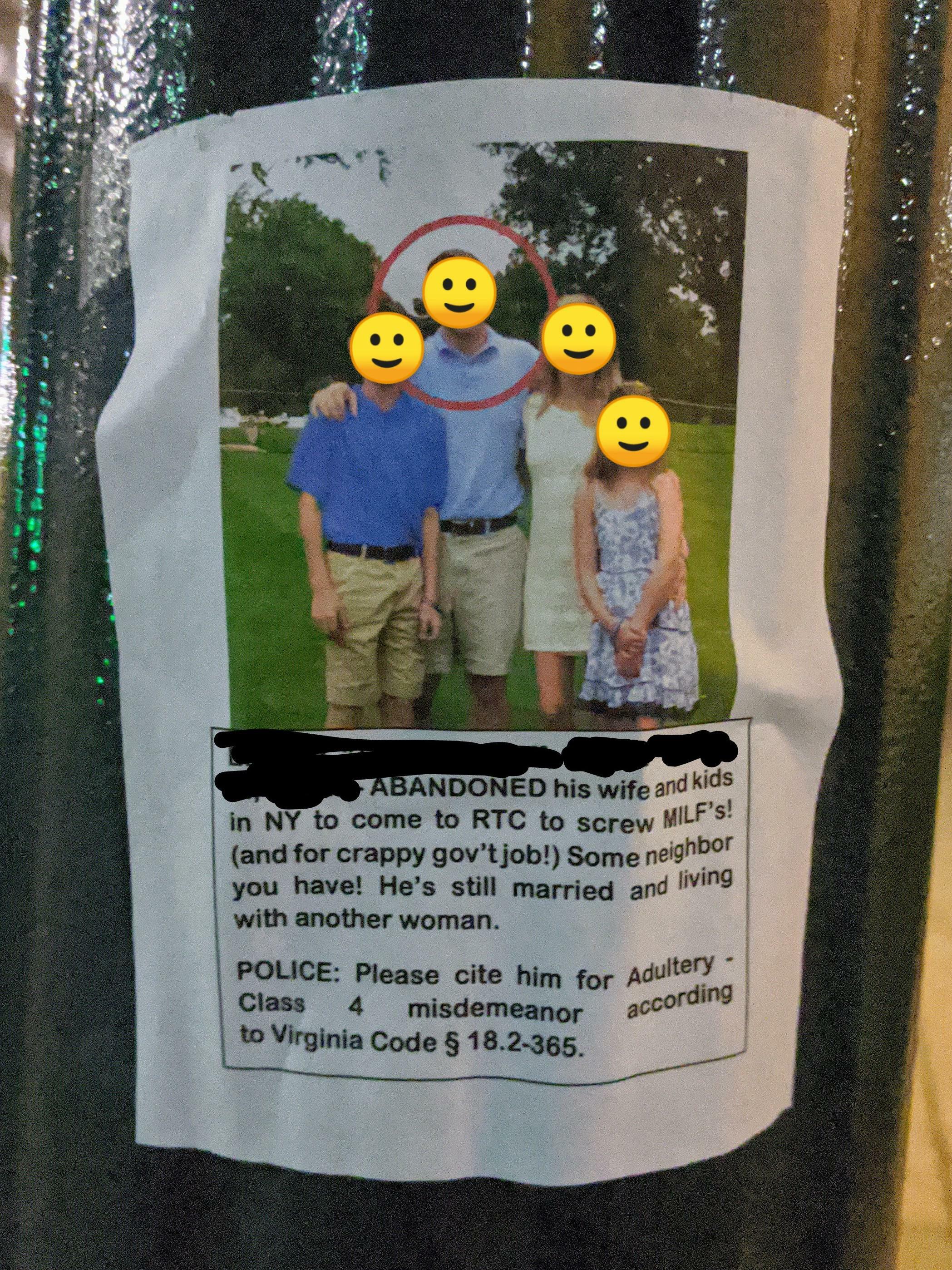 Wife Shames Him By Hanging Posters photo