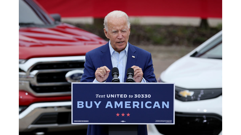 Joe Biden Campaigns In Warren, Michigan