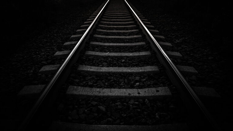 Traintrack Black And White
