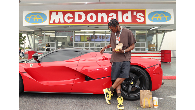 Travis Scott Surprises crew and customers at McDonald's for the Launch of The Travis Scott Meal