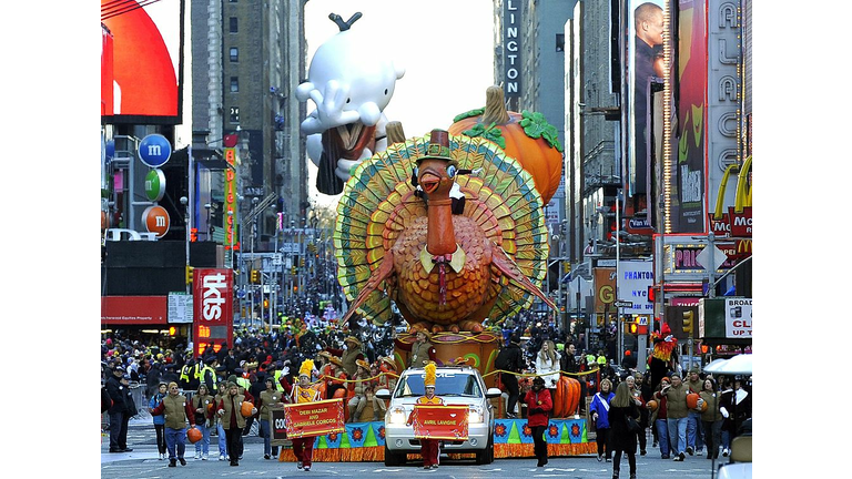 The Thanksgiving Turkey float  during th